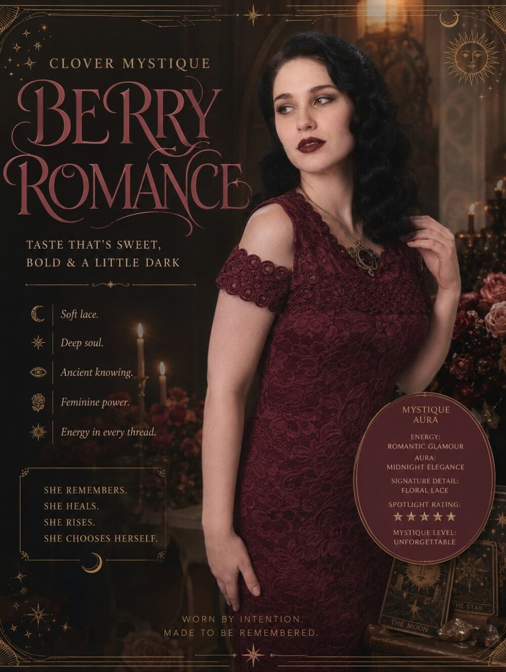 Alluring Burgundy Lace Mini Dress
